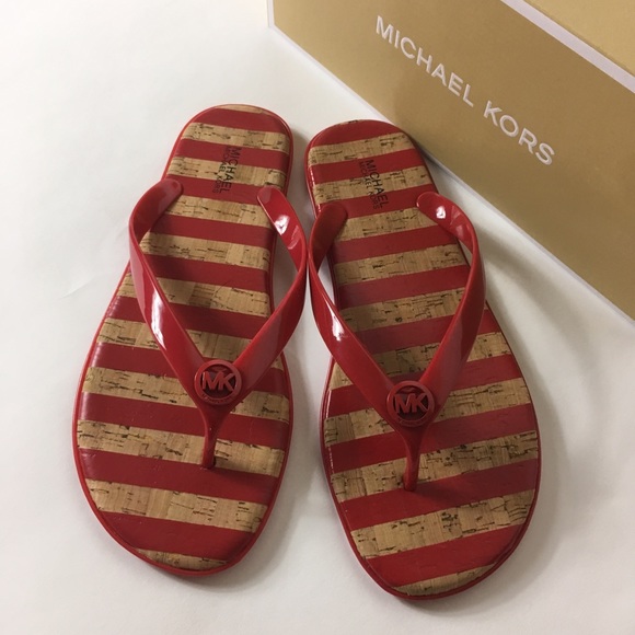 Michael Kors Jet Set Thong Flip Flop Sandals - Picture 3 of 8